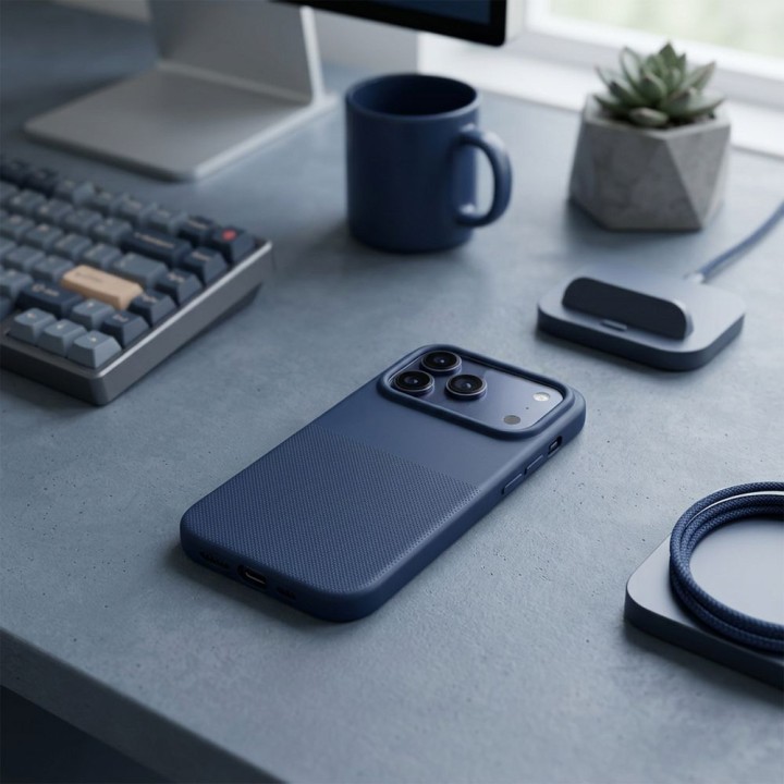 Etui na iPhone 17 Easy Dual niebieskie