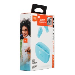 Słuchawki bezprzewodowe douszne ANC JBL Wave Buds 2 niebieskie