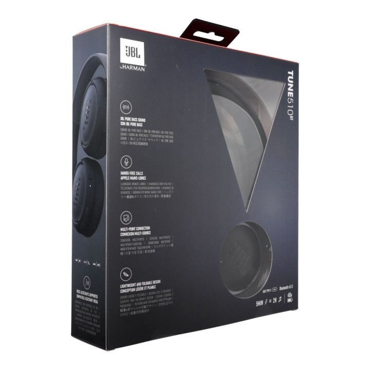Бездротові навушники накладні JBL Tune 510BT чорні