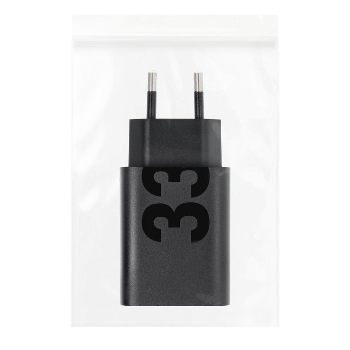 MOTOROLA оригінальна мережевий зарядний пристрій USB A 33W MC339 чорний bulk