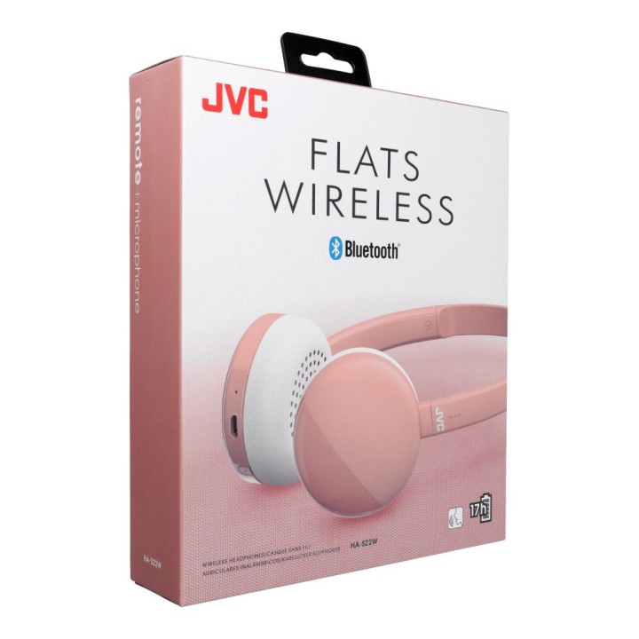 Беспроводные накладные наушники JVC HA S22W розовые