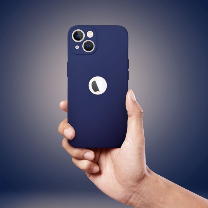 Etui na iPhone 15 PLUS Soft ciemnoniebieskie
