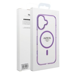 Чохол для Samsung A27 Frame Clear Hybrid Mag Cover сумісний з MagSafe фіолетовий