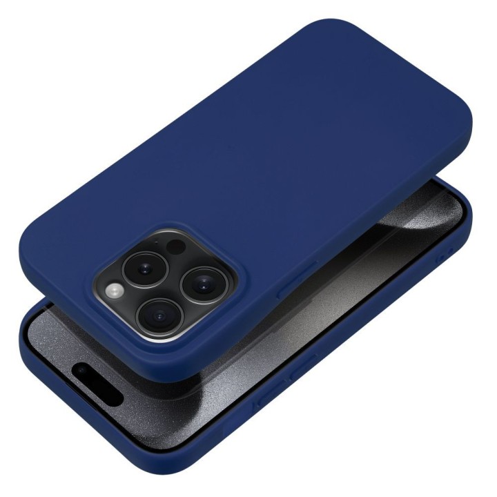 Etui na iPhone 15 PRO Soft ciemnoniebieskie