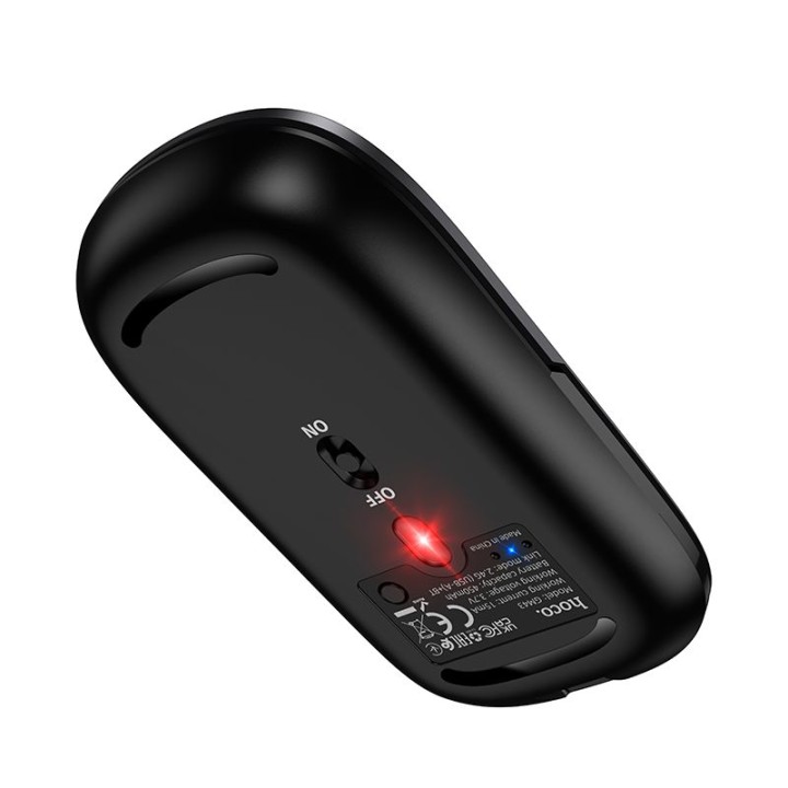 Wireless mouse dual-mode (Bluetooth, 2.4G) 1600 dpi Hoco GM43 grey