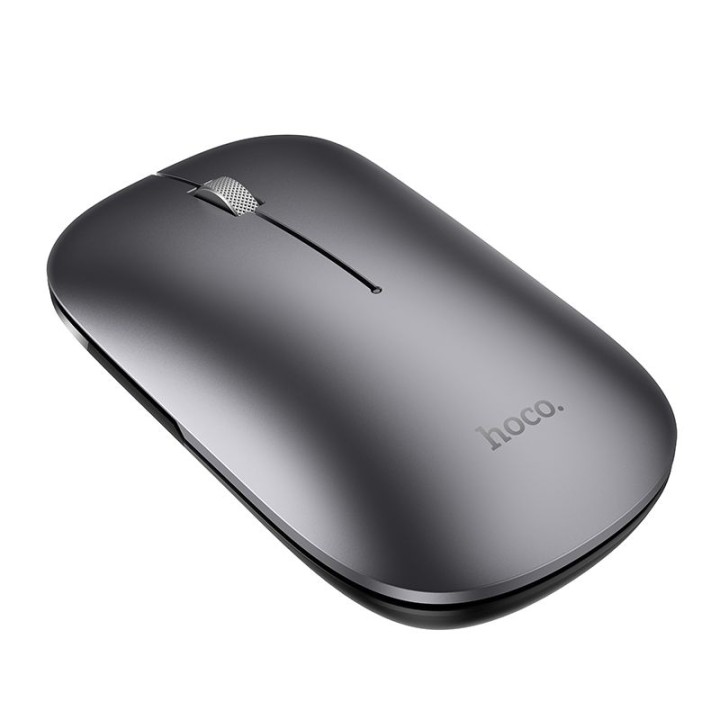 Mouse wireless dual-mode (Bluetooth, 2.4G) 1600 dpi Hoco GM43 grey