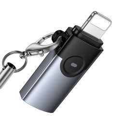 Адаптер OTG Lightning для USB C Hoco 2A UA46A черный