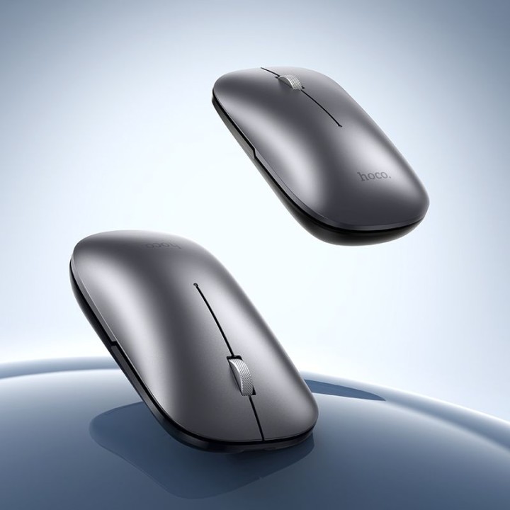 Миша бездротова dual-mode (Bluetooth, 2.4G) 1600 dpi Hoco GM43 сіра