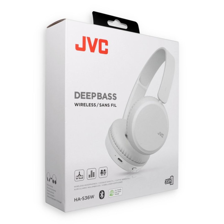 Wireless headphones on-ear JVC HAS36WWU white