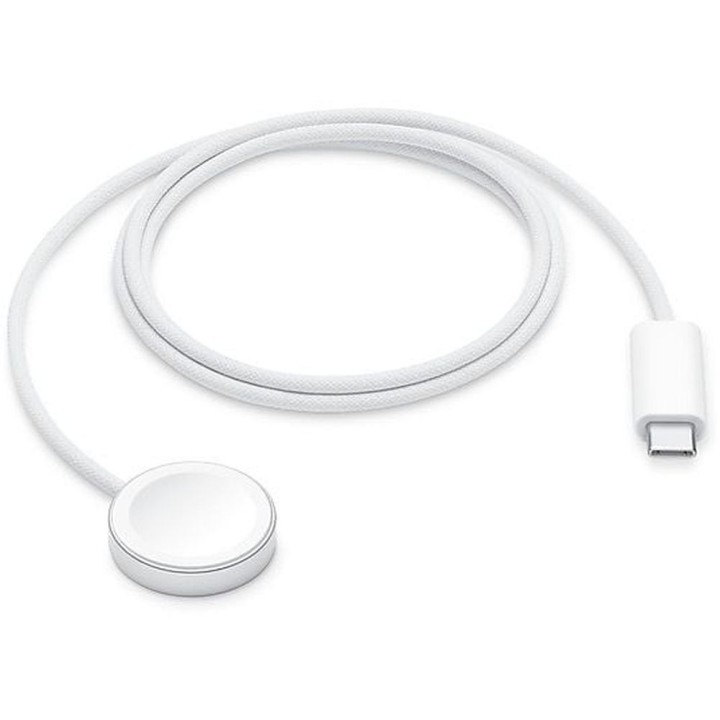 Оригинальный кабель для быстрой беспроводной зарядки Apple Watch USB C 7,5W 1m MT0H3ZM/A белый блистер