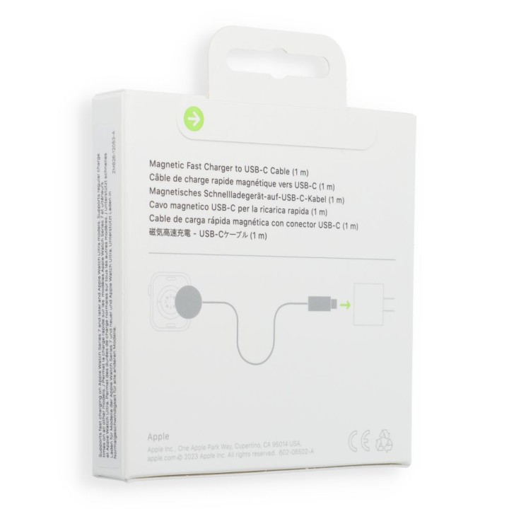 Original fast wireless charging cable Apple Watch USB C 7,5W 1m MT0H3ZM/A white blister