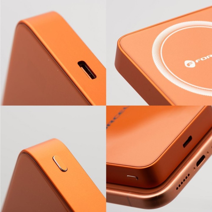 Power bank MagSafe compatible Forcell F-Energy SuperSlim F10K8 QC4.0 PD3.0 15W 10000 mAh orange 0INT