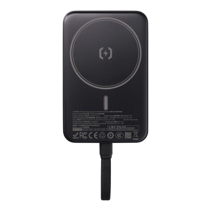 Повербанк X-ONE Orbit Magcharge, сумісний із MagSafe 10000mAh -, чорний