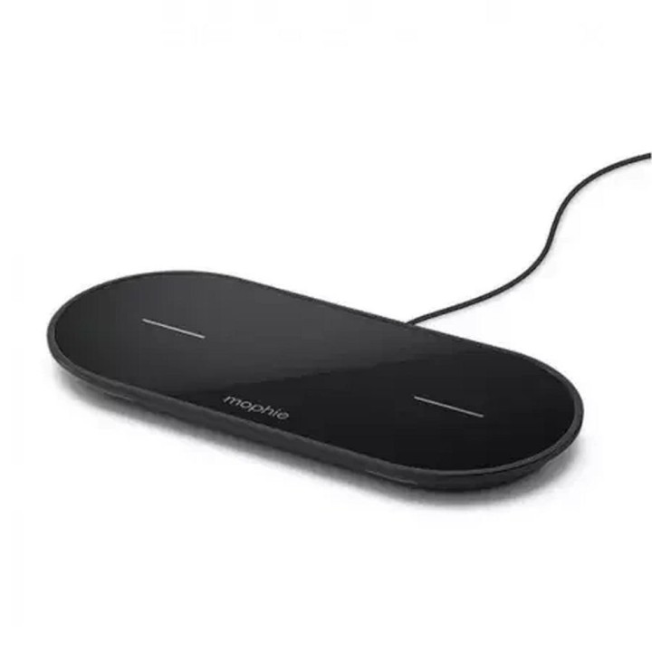 Беспроводное зарядное устройство 2x10W Mophie Universal Wireless Dual черное