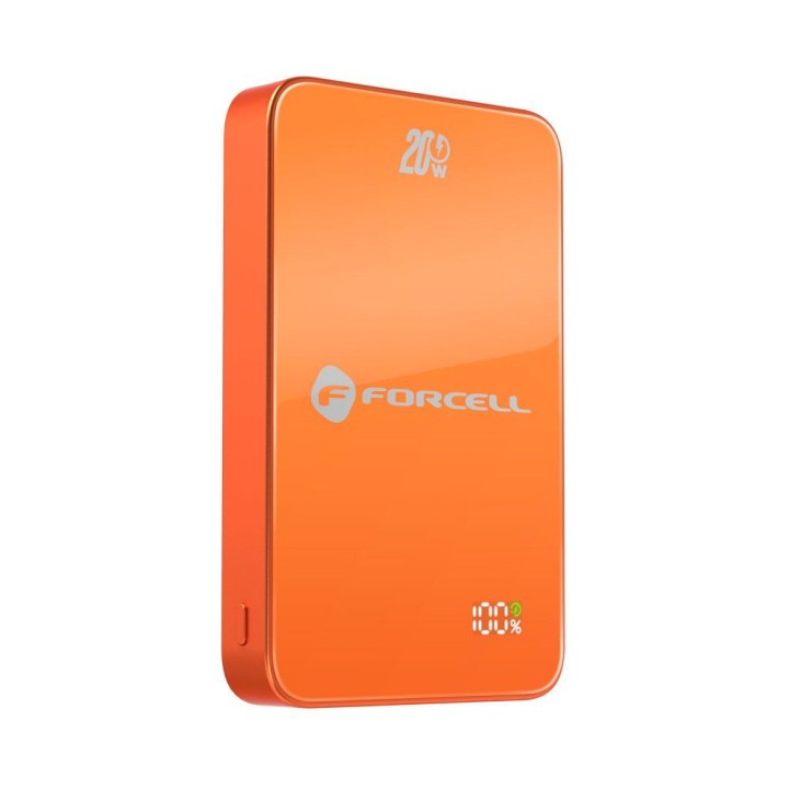 Power bank MagSafe compatible Forcell F-Energy SuperSlim F10K8 QC4.0 PD3.0 15W 10000 mAh orange 0INT