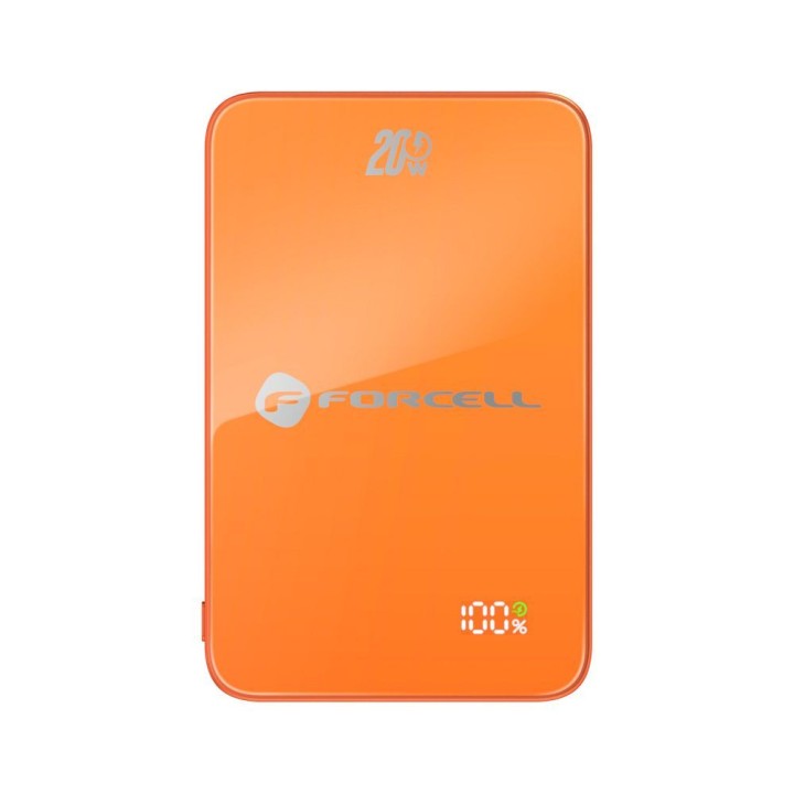 Power bank MagSafe compatible Forcell F-Energy SuperSlim F10K8 QC4.0 PD3.0 15W 10000 mAh orange 0INT