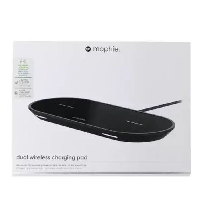 Wireless charger 2x10W Mophie Universal Wireless Dual black