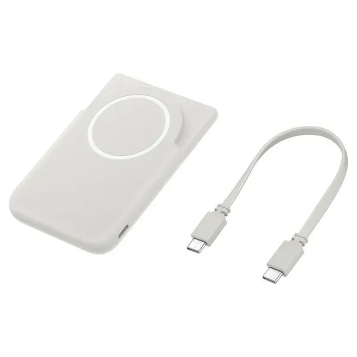 Original power bank Samsung Magnetic Wireless Battery Pack 15W/25W 5000mAh EB-U2500XJEGWW grey blister