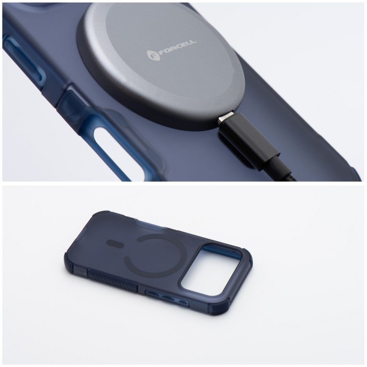 Case for iPhone 17 Forcell F-Protect BumperX Premium MagSafe compatible navy blue 0INT