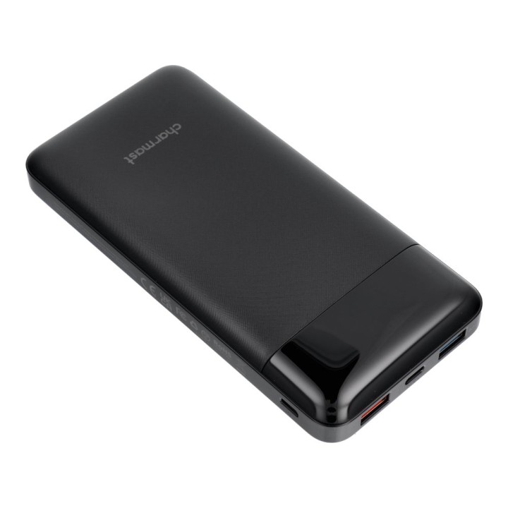 Повербанк PD3.0 3A 22,5W 20000 mAh з вбудованими кабелями USB A / USB C / Lightning / Micro USB Charmast W2089 чорний 0INT