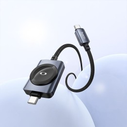 Cable Hoco USB C to USB C PD100W with charging function to iWatch 1,2 m CW66 black
