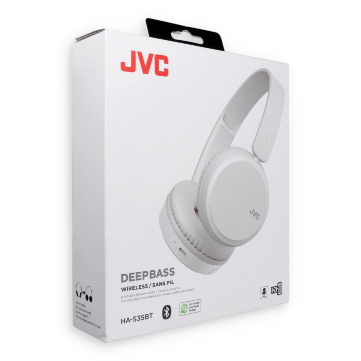 Wireless on-ear headphones JVC HAS35BTWU white