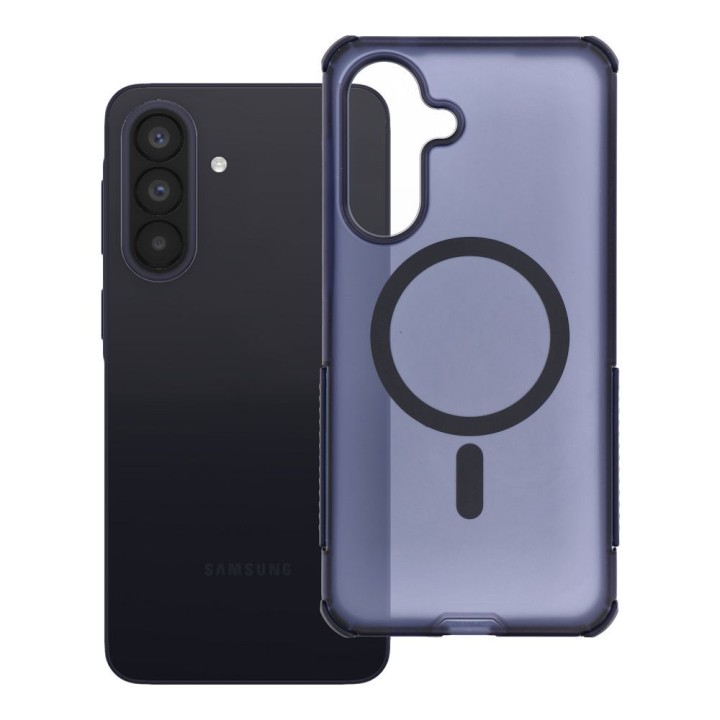 Чохол для Samsung A57 Forcell F-Protect BumperX Premium сумісний з MagSafe темно-синій 0INT