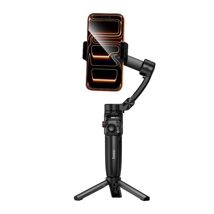 Gimbal with 3-axis stabilization and wireless remote control Hoco K91 black