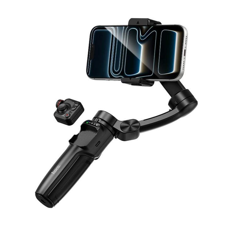 Gimbal with 3-axis stabilization and wireless remote control Hoco K91 black