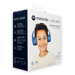 Słuchawki bezprzewodowe nauszne Motorola JR300 niebiesko-szare