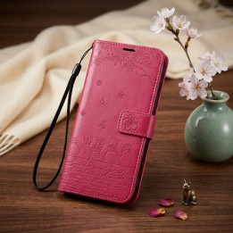 Flip case for Samsung A27 Mezzo Book cats red