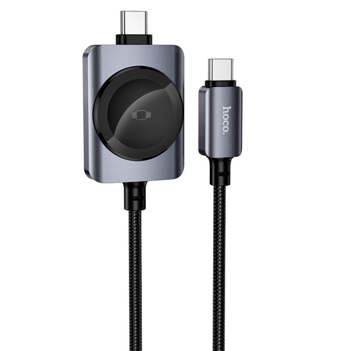 Cable Hoco USB C to USB C PD100W with charging function to iWatch 1,2 m CW66 black