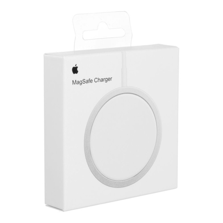Оригинальное беспроводное зарядное устройство Apple, совместимое с MagSafe и Qi 2.2 MHXH3ZM/A A2140 15W, белое блистер