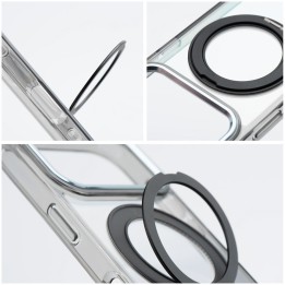 Case for iPhone 12 Frame Circle Stand MagSafe compatible black