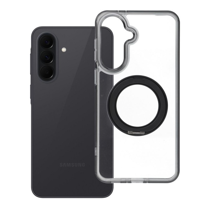 Case for Samsung A37 Frame Circle Stand MagSafe compatible black