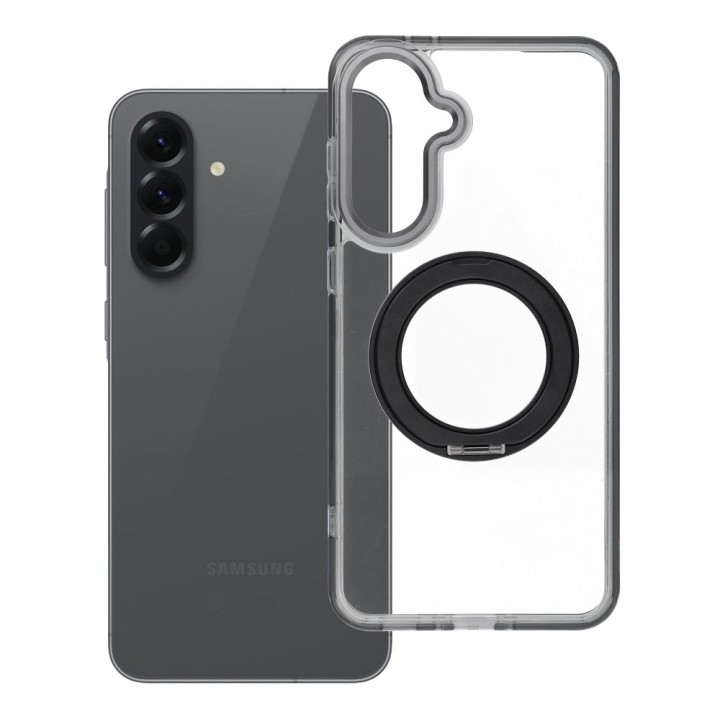 Etui na Samsung A56 Frame Circle Stand zgodne z MagSafe czarne