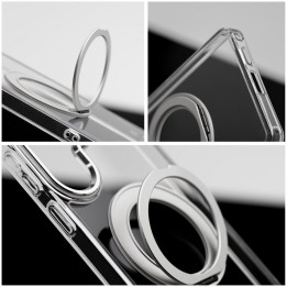 Чохол для Samsung S26 Frame Circle Stand сумісний з MagSafe прозорий