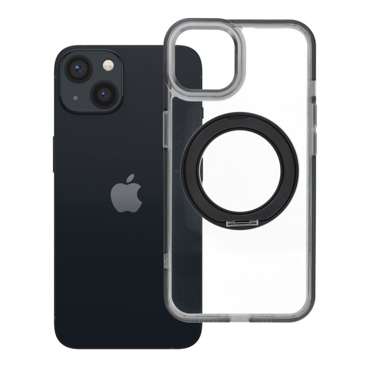 Case for iPhone 13 Frame Circle Stand MagSafe compatible black