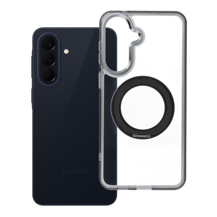 Case for Samsung A57 Frame Circle Stand MagSafe compatible black