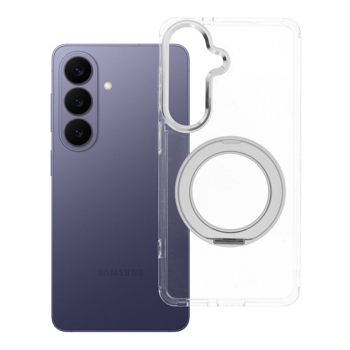 Case for Samsung S26 Frame Circle Stand MagSafe compatible transparent