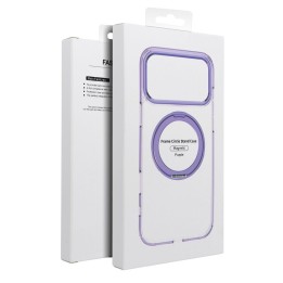 Case for Samsung A37 Frame Circle Stand MagSafe compatible purple