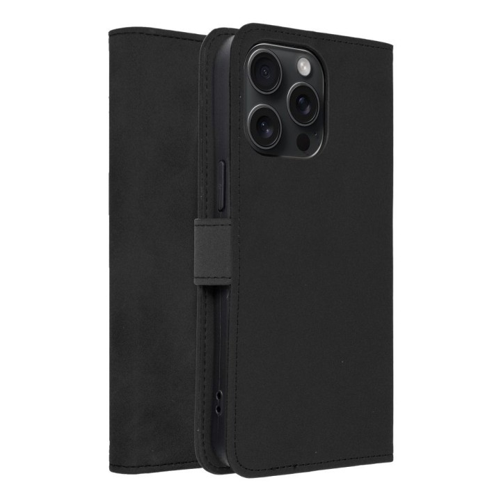 Чехол с клапаном для iPhone 15 PRO MAX Tender Book черный