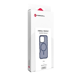 Case for iPhone 16 PRO Forcell F-Protect BumperX Premium compatible with MagSafe navy blue 0INT