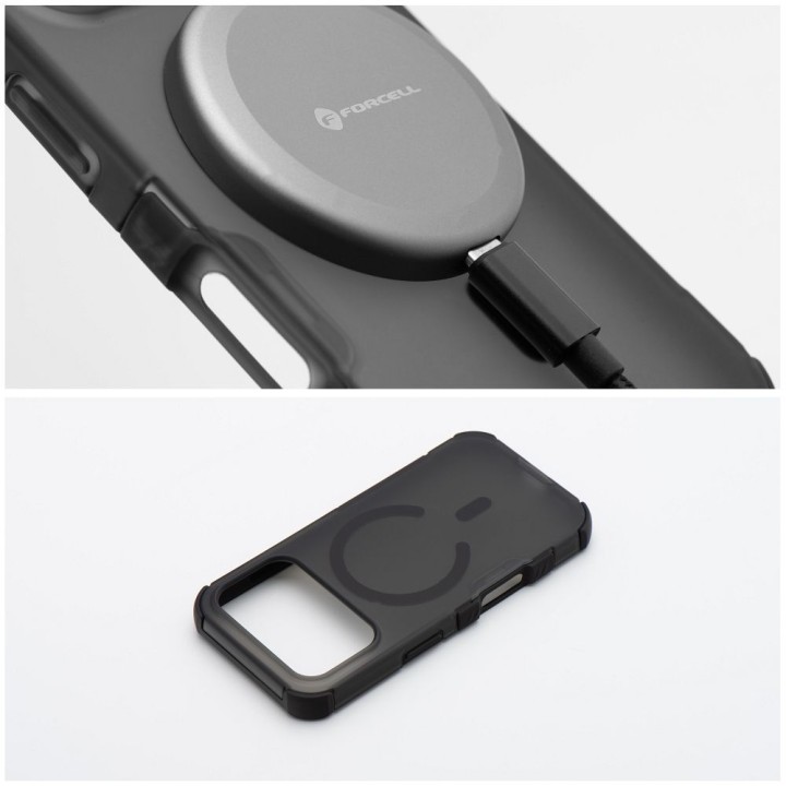 Чехол для iPhone 16 Forcell F-Protect BumperX Premium совместимый с MagSafe черный 0INT