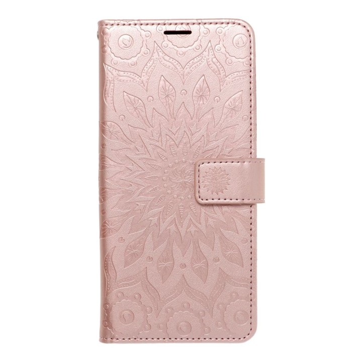 Flip case for iPhone 15 PRO Mezzo Book mandala rose gold