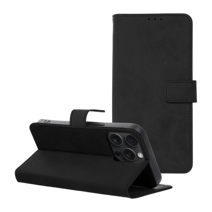 Чехол с клапаном для iPhone 15 PRO MAX Tender Book черный