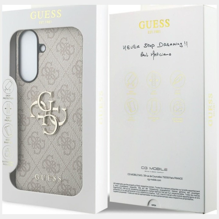 GUESS case for SAMSUNG Galaxy A37 GUHCSA374GMGPI (4G PU Big Logo) pink