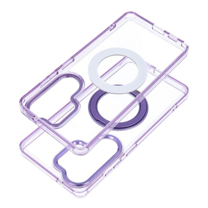 Case for Samsung S26 Frame Circle Stand MagSafe compatible purple