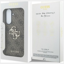 GUESS чехол для SAMSUNG Galaxy A57 GUHCSA574GMGBR (4G Big Металл Логотип) коричневый