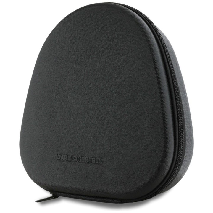 Wireless on-ear headphones ANC KARL LAGERFELD Saffiano Elongated KF003082 grey